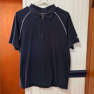 Michael Kors Dark Blue Polo with White Accents